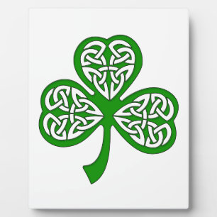 Beveled Celtic Knot Shamrock Plaque