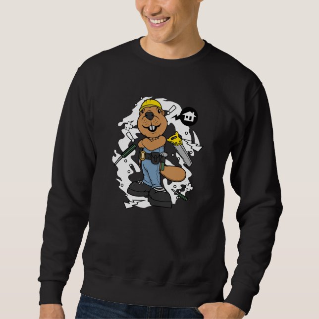 Bever the Builder Sweatshirt (Front)