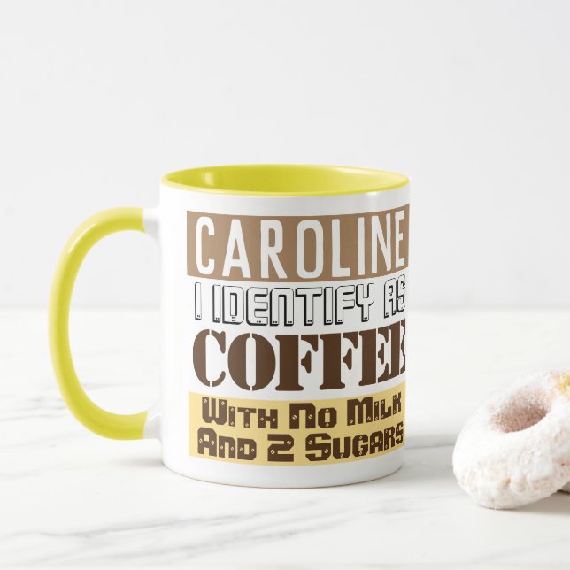 Beverage Instructions with Name Mug (With Donut)