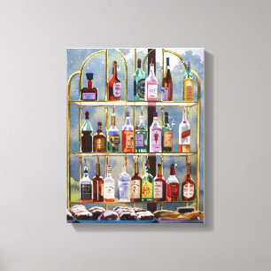 Beverly Hills Bottlescape Canvas Print