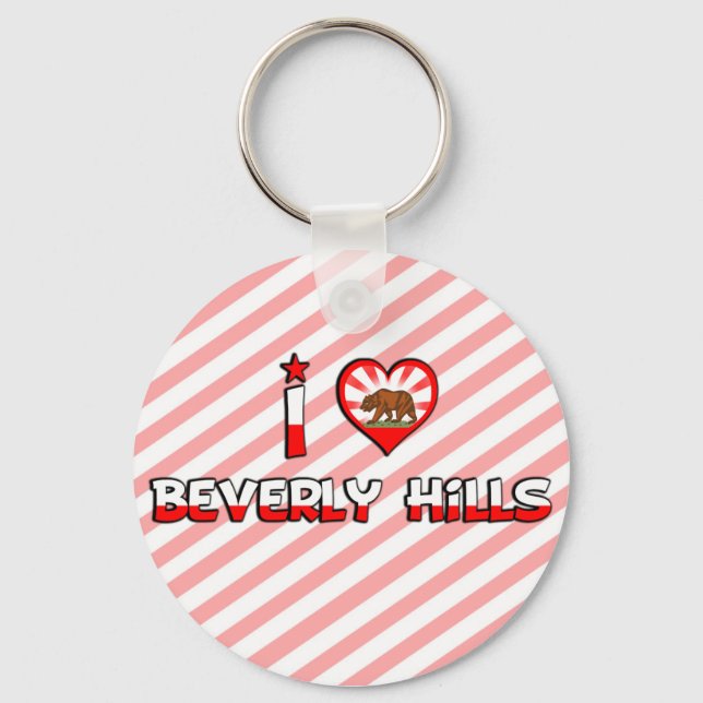 Beverly Hills, CA Keychain (Front)