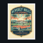 Beverly Hills CA Retro 1950s Travel Postcard<br><div class="desc">Beverly Hills CA Retro 1950s Travel Poster Postcard – AI Reimagined Souvenir Memories of Places Visited Description: Capture the timeless glamour of Beverly Hills with this AI-generated, reimagined travel postcard inspired by classic 1950s poster art. Designed to evoke nostalgia, wanderlust, and vintage vacation charm, this unique piece blends retro aesthetics...</div>