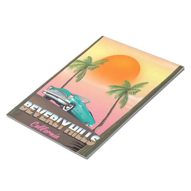 Beverly Hills California Notepad (Angled)