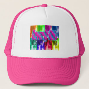 "Beverly Hills" Colourful Palms Hat