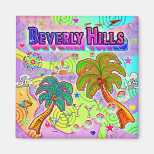 Beverly Hills Vacation Magnet cible
