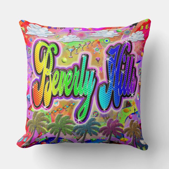 Beverly Hills Vista Express Pillow (Front)