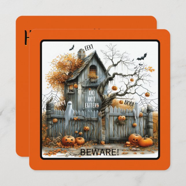 Beware & Boo – The Haunted Gatehouse (Front/Back)