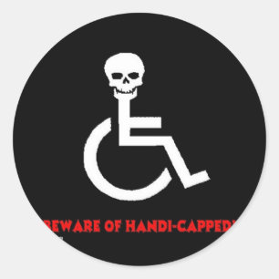 Beware Classic Round Sticker