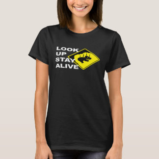 Beware Drop Bears Look Up Stay Alive Funny Aussie T-Shirt