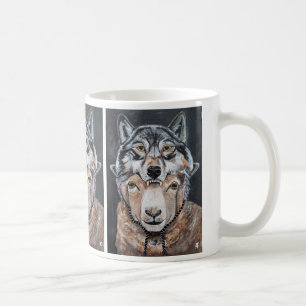 Beware False Alphas Painting by Alfred Fox Coffee Mug