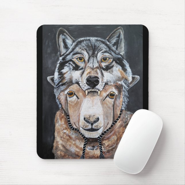 Beware False Alphas Painting by Alfred Fox Mouse Pad (With Mouse)