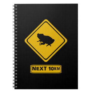 beware frogs notebook