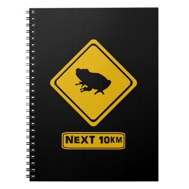 beware frogs notebook (Front)