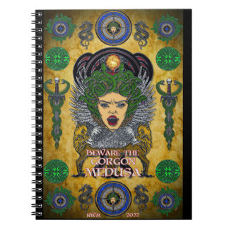 Beware Gorgon Medusa Notebook