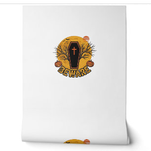 Beware Halloween Coffin Pumpkin Vintage Shirt Desi Wallpaper