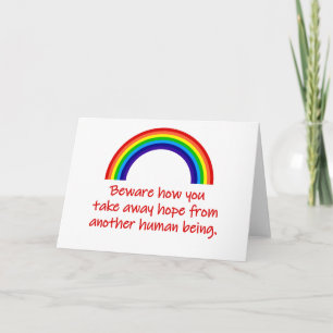 Beware How You Take Away Card