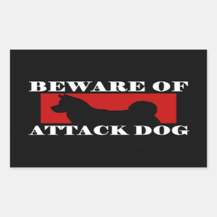 Beware of Attack Dog - Akita Sticker