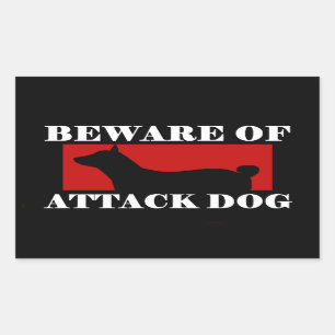 Beware of Attack Dog - Basenji Sticker