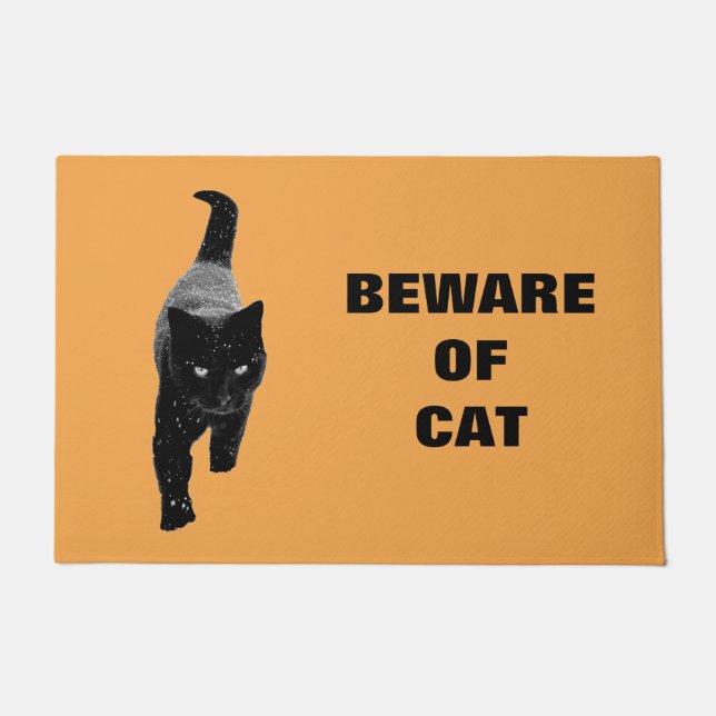 Beware of Cat Doormat (Front)
