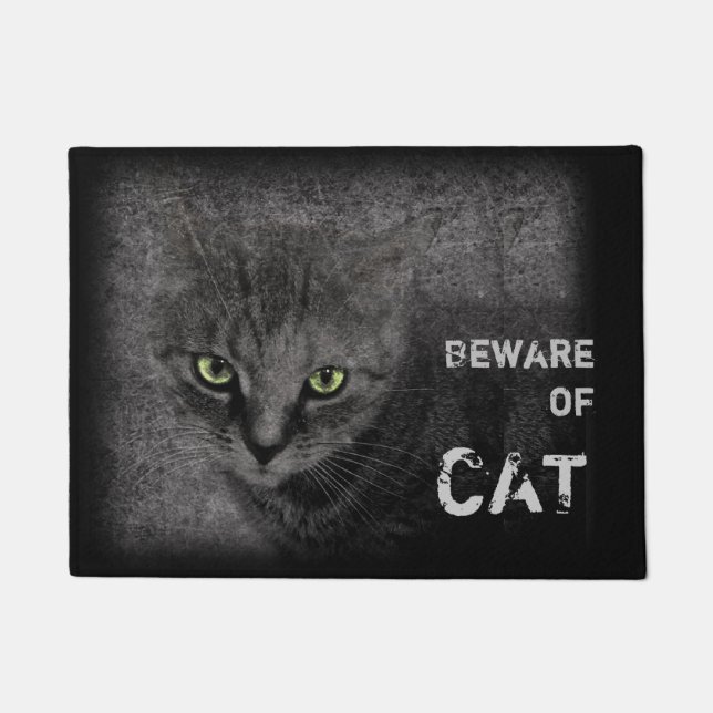 Beware of Cat Doormat (Front)