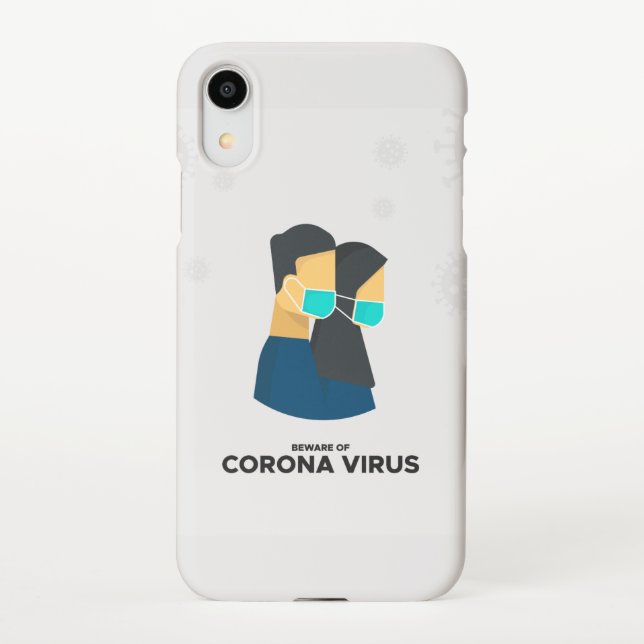 Beware of coronavirus Phone Case (Back)