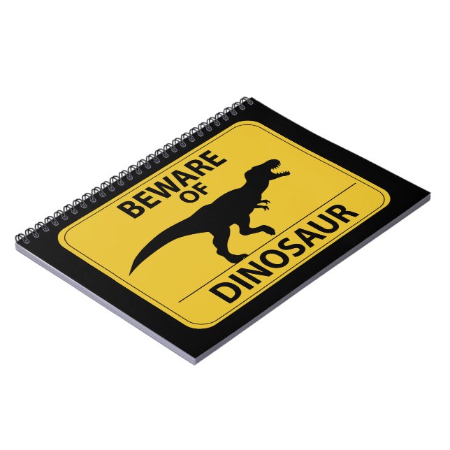 Beware of Dinosaur Notebook (Left Side)