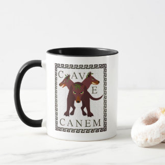Beware of Dog "Cave Canem" Greco-Roman Image Mug