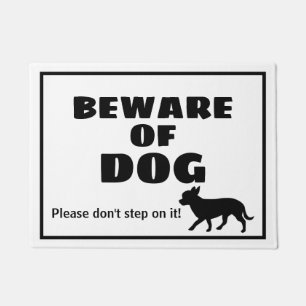 Beware of Dog - Don't Step On It Doormat