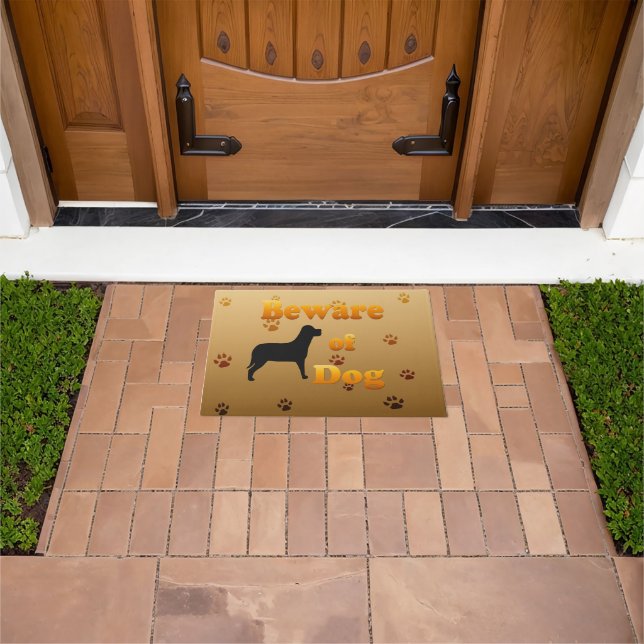 Beware of Dog Doormat (Outdoor)