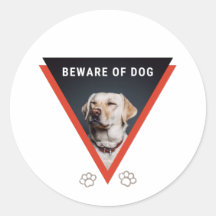 Beware of dog Sticker