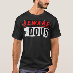 Beware of Doug Funny Humor Dog dragonball shirt 