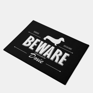 Beware of Doxie (Smooth) Doormat