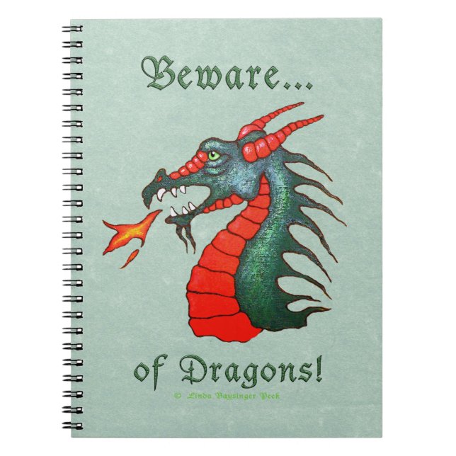 Beware of Dragons Painting Notebook (Front)