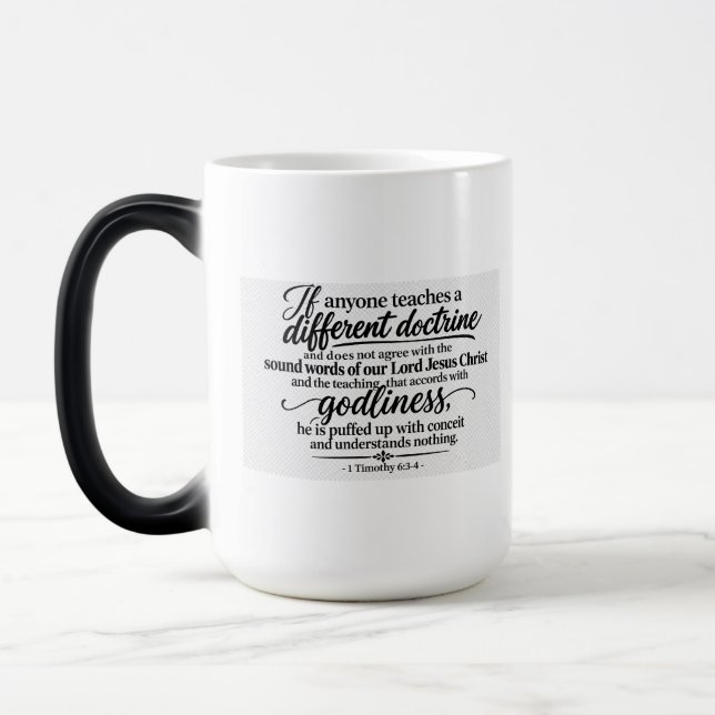 Beware of false Doctrine  Magic Mug (Left)