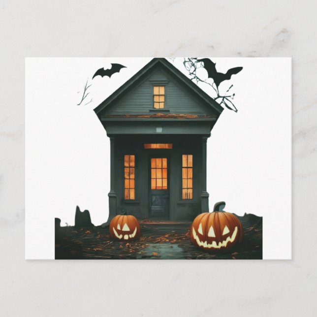 "Beware of Ghosts ghoul Postcard (Front)