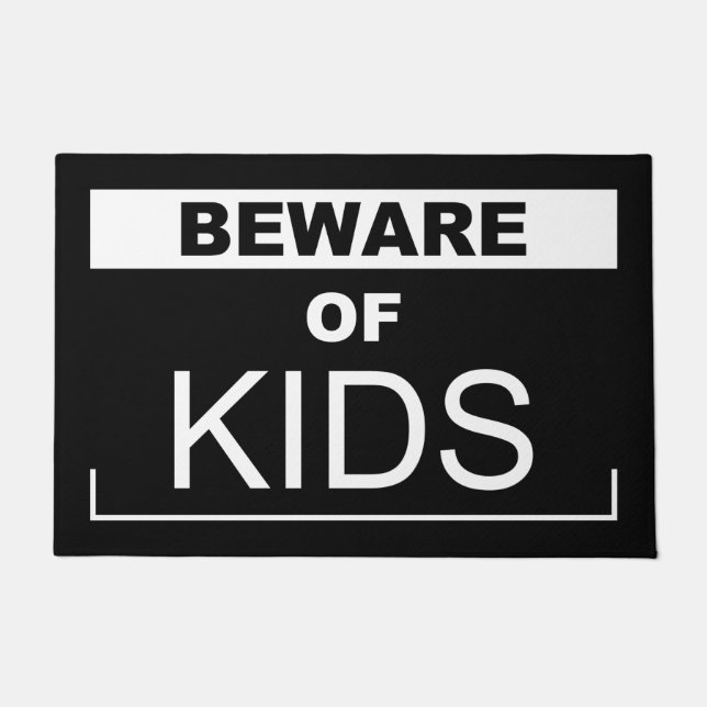 Beware Of Kids Doormat (Front)