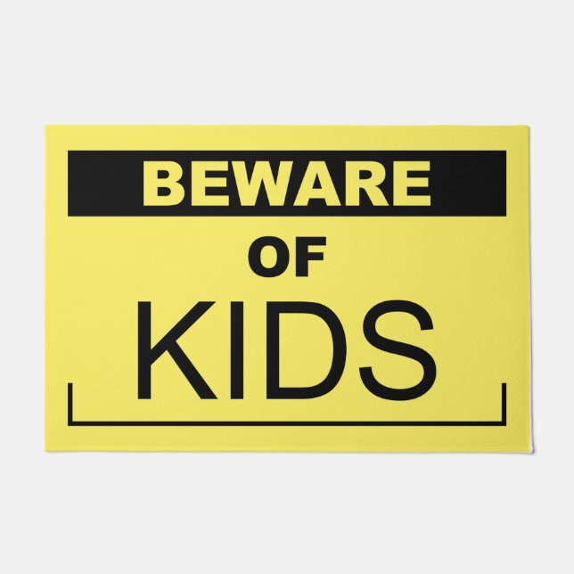 Beware Of Kids Doormat (Front)