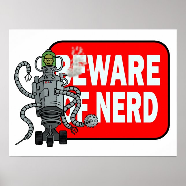 Beware of nerd poster (Front)