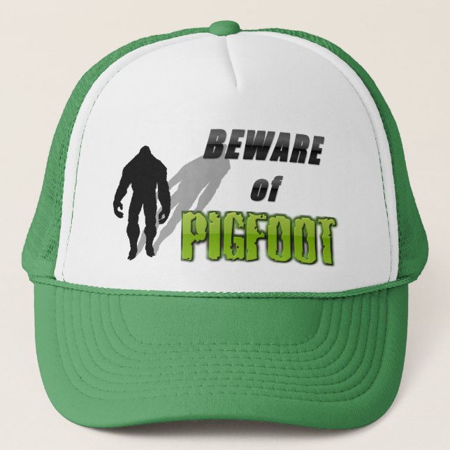 Beware of PIGFOOT Trucker Hat (Front)
