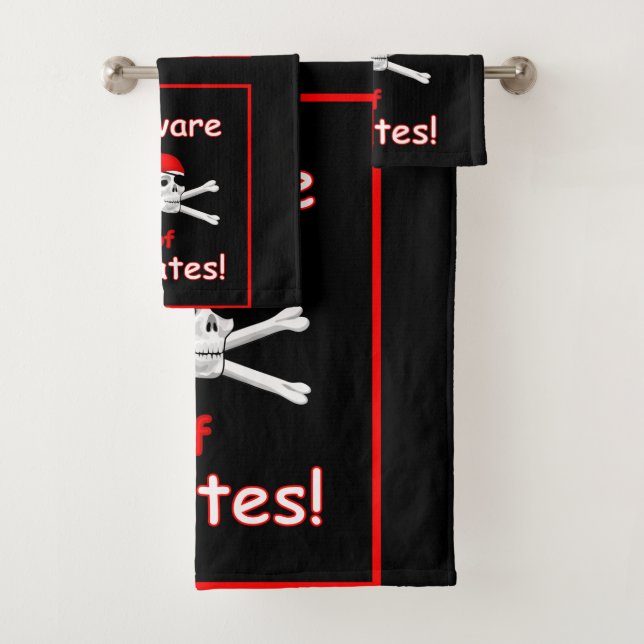 Beware of Pirates Towel Set (Insitu)