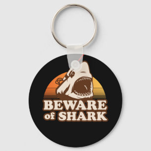 Beware of Sharks with Frickin' Laser Beams Keychain