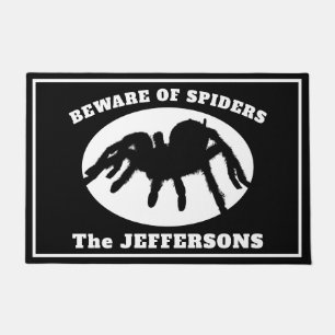 "Beware of Spiders" Tarantula Doormat