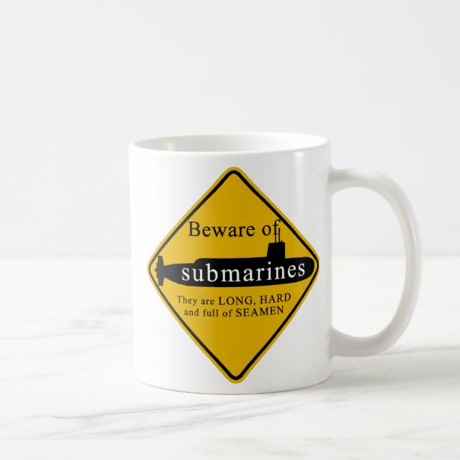 Beware of Submarines Coffee Mug (Right)