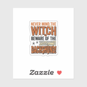 Beware Of The Dachshund Halloween Witch Shirt_1