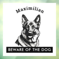 Beware of the Dog German Shepherd Personalized