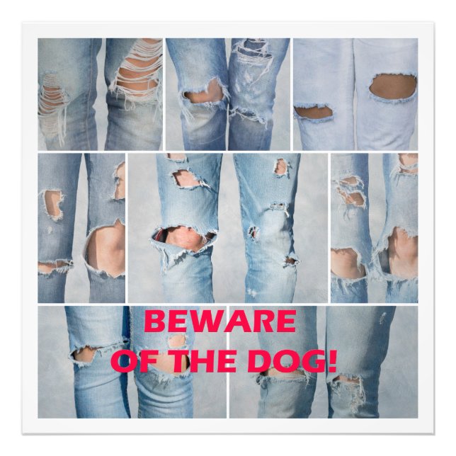 Beware of the dog photo print (Front)