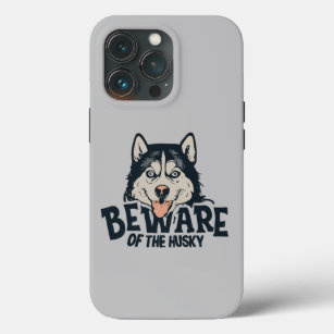 Beware of the Husky - Vintage Horror Movie Poster iPhone 13 Pro Case