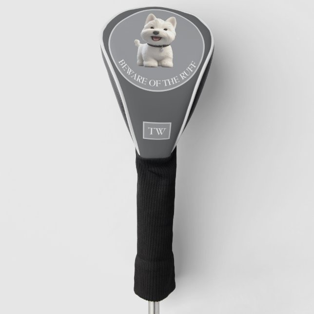 Beware of the Ruff Custom Golf Head Cover (Front)