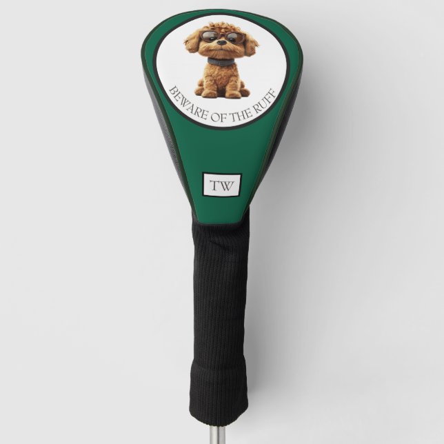 Beware of the Ruff Custom Golf Head Cover (Front)