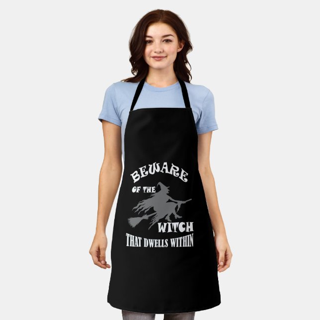 beware of the witch that dwells within apron (Worn)